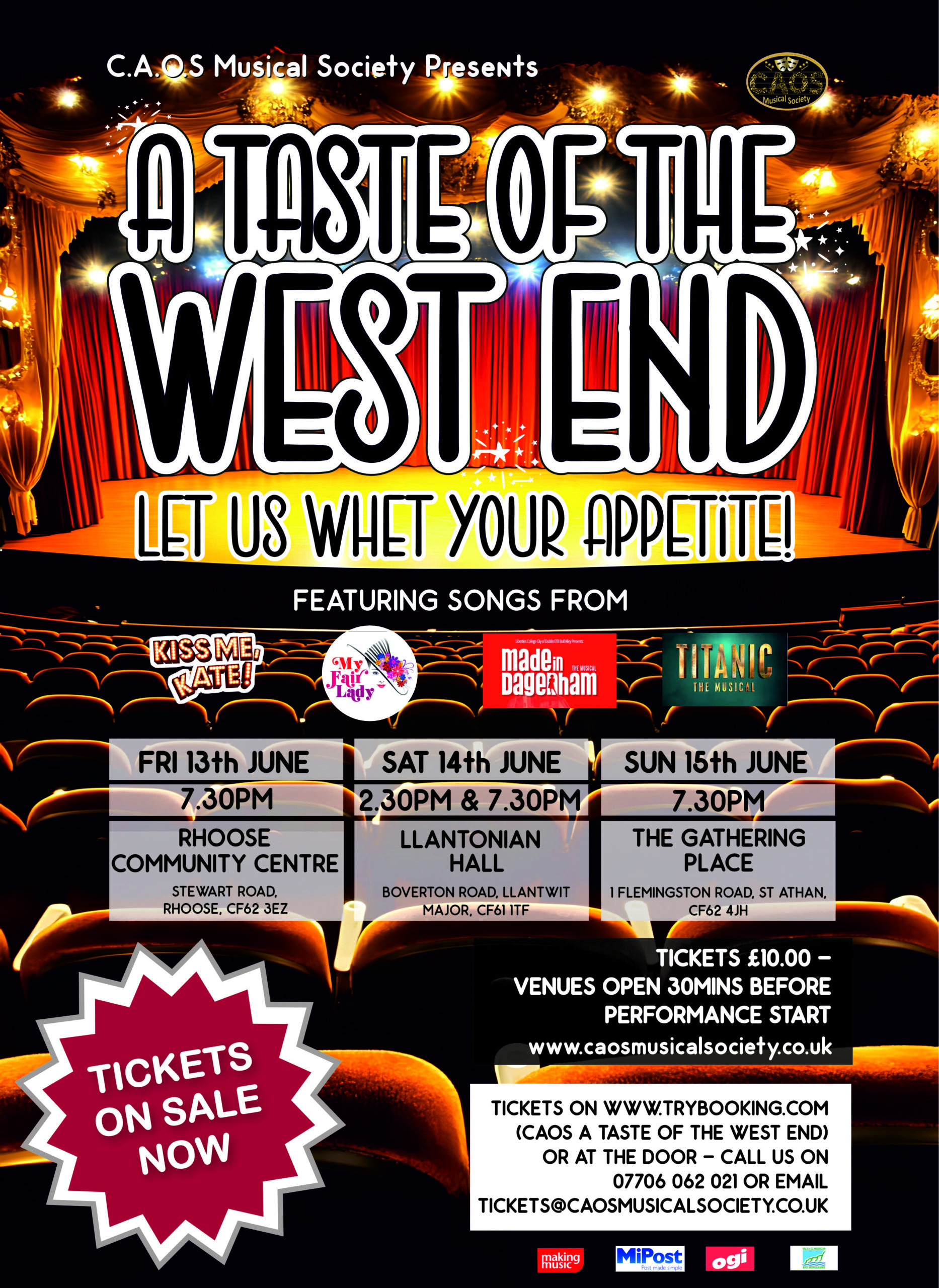 CAOS A Taste of the West End Poster FINAL